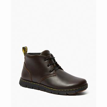 Dr Martens Rhodes Kožené - Hnede Chukka Cizmy Panske, D150SK